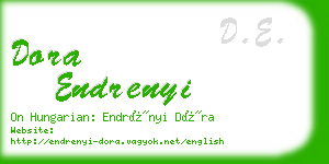 dora endrenyi business card